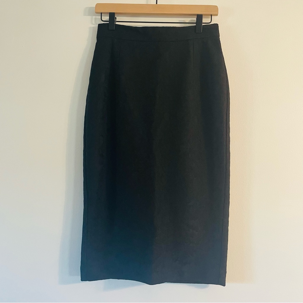 New Lace Pencil Midi Skirt Black Jennifer Lopez Women’s Size 6 — image 5 of 8